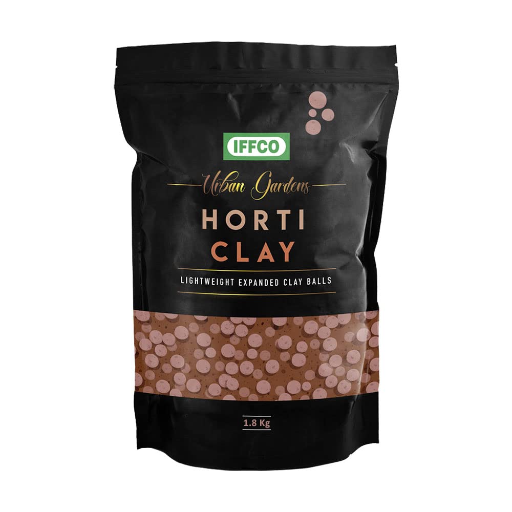 Clay balls mulch for plants to retain moisture and reduce heat damage