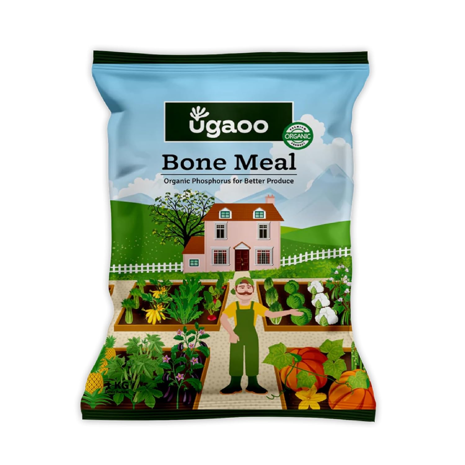 Bone meal fertilizer for strong roots and flowering plants