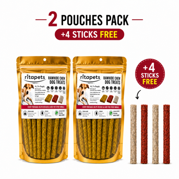 Chicken Flavour Chew Sticks for Dogs - Pack of 2