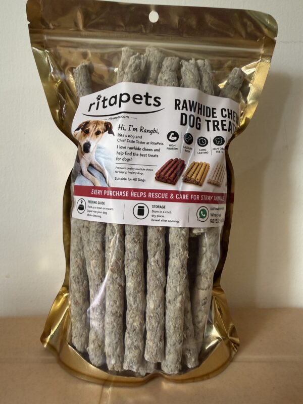 Dog treat natural white chew sticks plus free sticks