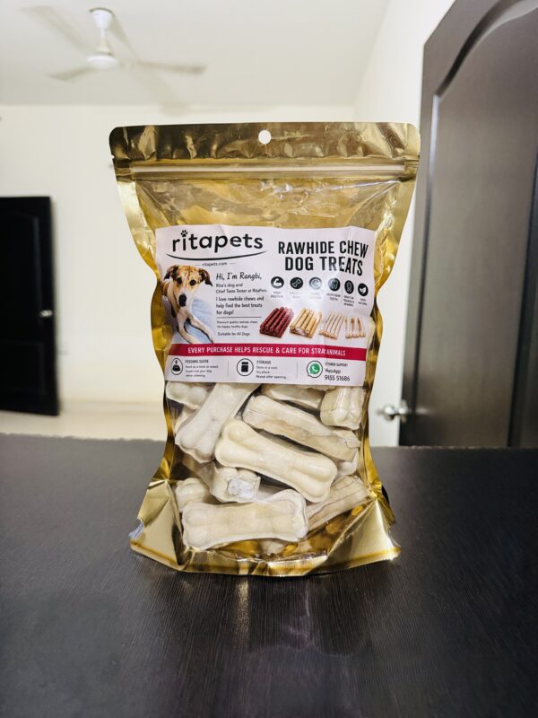 chew dog bone Dog Treat Rawhide Chew Bone for Dogs | Long Lasting Dental Chew