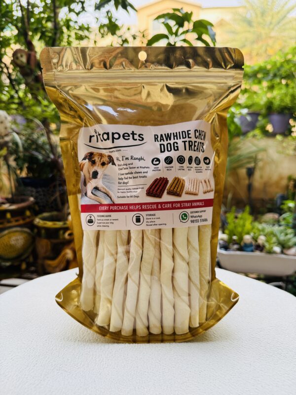 Milky Twisted Sticks for Dogs