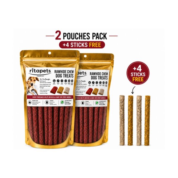 Dog Treat Mutton Flavor Chew Sticks 2 packs 4 sticks free