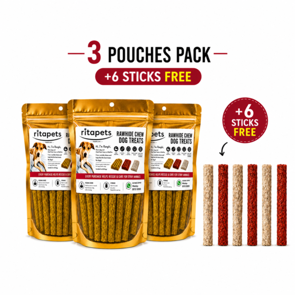 Chicken Flavour Chew Sticks for Dogs - Pack of 3