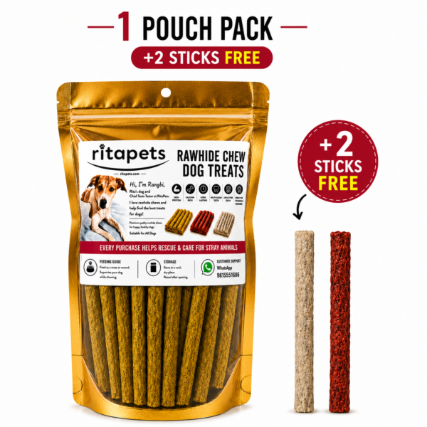 Chicken Flavour Munchy Chew Sticks for Dogs plus free sticks
