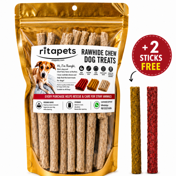 Dog treat natural white munchy chew sticks plus free sticks