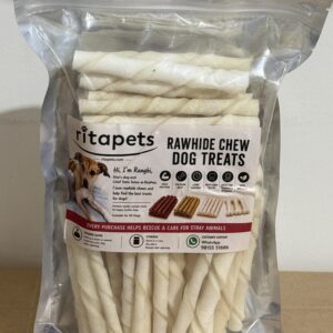 Milky Twisted White Chew Sticks 80 Pieces Pack for Dogs
