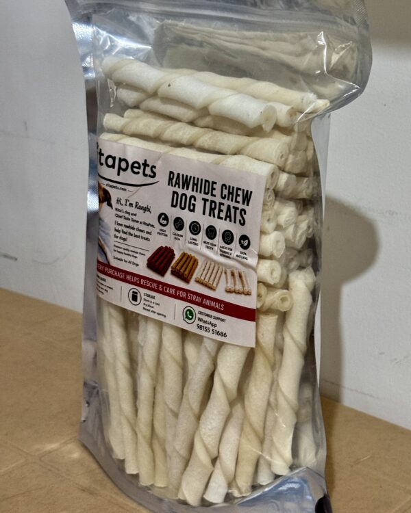 White twisted milk sticks