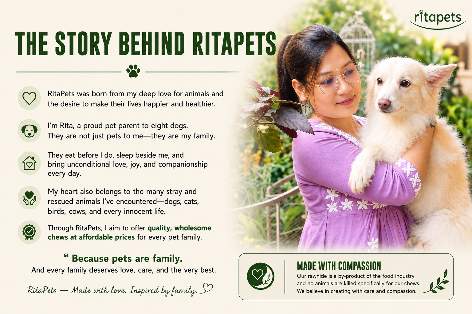 story behind the ritapets brand